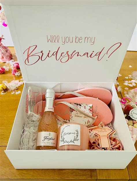 bridesmaid proposal empty box.